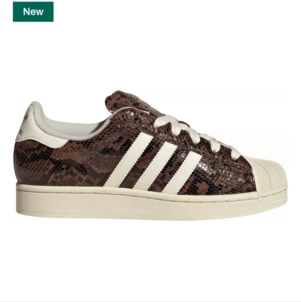 Adidas Superstar II Athletic Shoe Size 6 EUC Brown/Cream/Alumina Brown Snakeskin - Picture 2 of 16